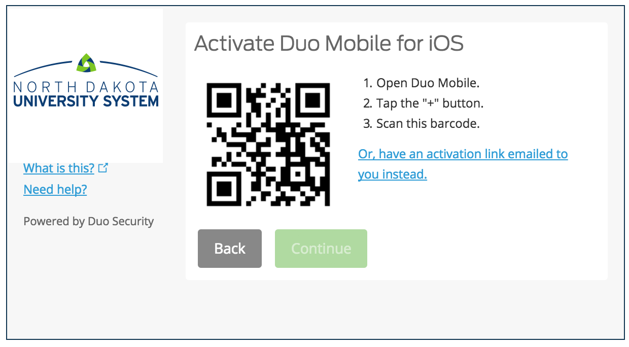 activate duo mobile for iOS