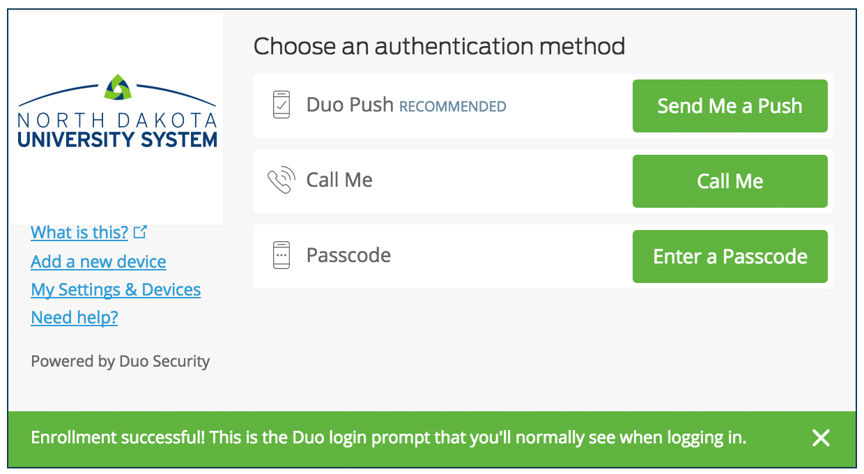 choose an authentication method