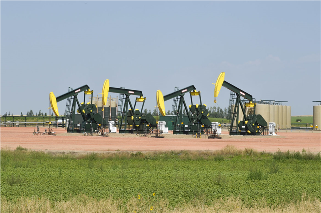 For oil drills in a field. Photo courtesy Inside Energy.